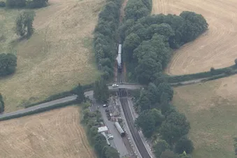 Arley train station from above