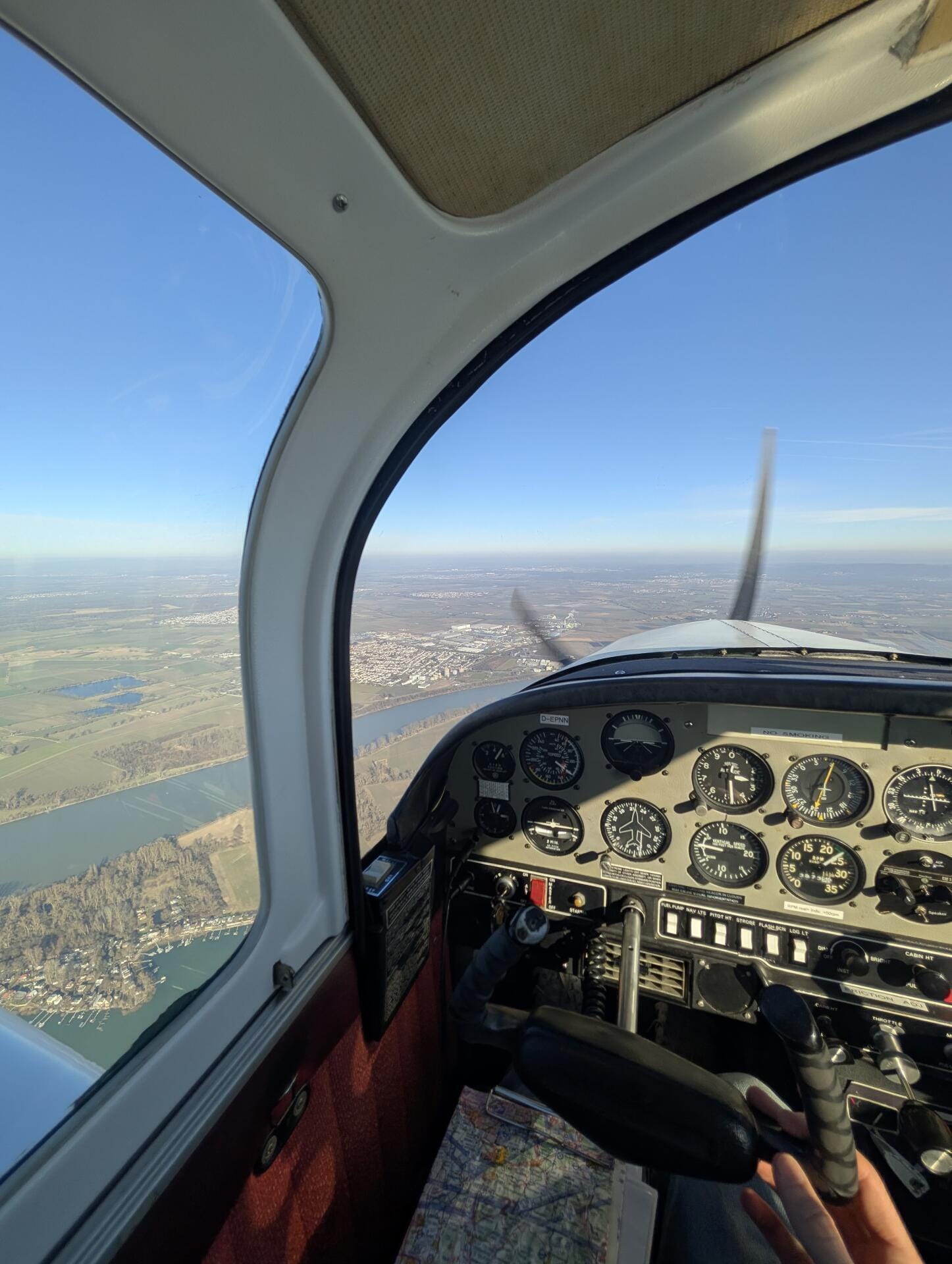 Schnupperfliegen über dem Rhein-Main Gebiet