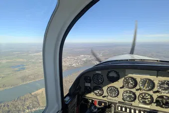 Schnupperfliegen über dem Rhein-Main Gebiet