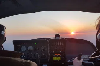 Retour au soleil couchant