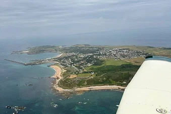 Flying from Turweston to Alderney