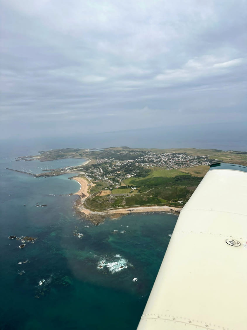 Flying from Turweston to Alderney