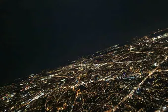 Rundflug über Hamburg, Elbe und Alster