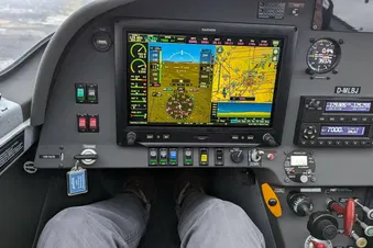 Cockpit Sicht Instrumente