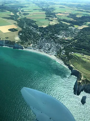 Excursion à Dieppe ou Tréport et survol de la côté Normande