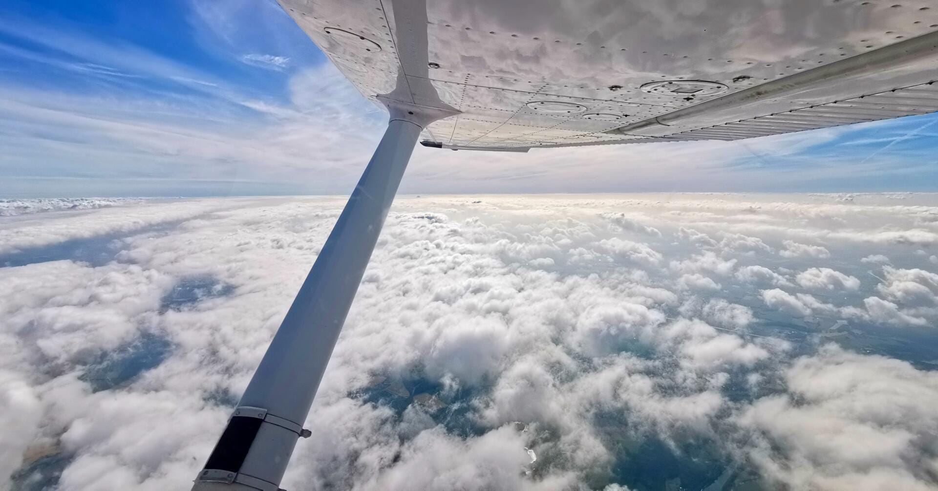 Die unbeschreibliche Aussicht während des Reiseflugs