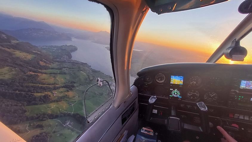 Sonnenuntergang über Luzern, Rigi Vierwaldstättersee