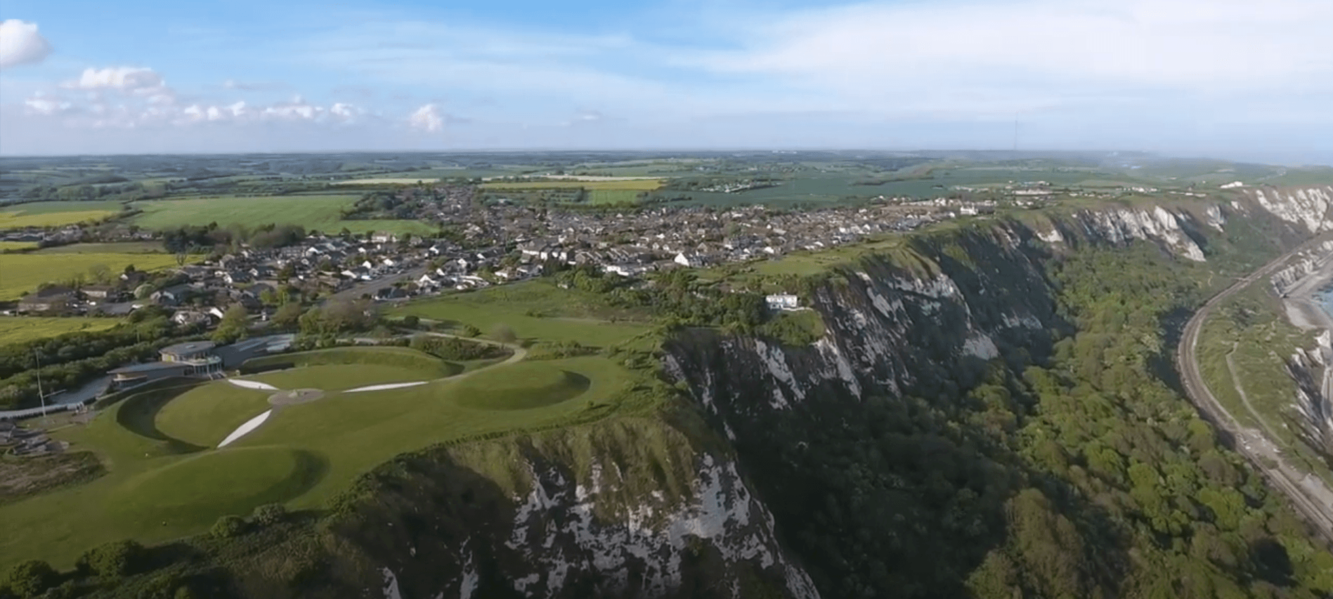 Sightseeing flight over the White cliffs and Kent