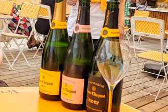 Flying to Reims in the Champagne Region in France