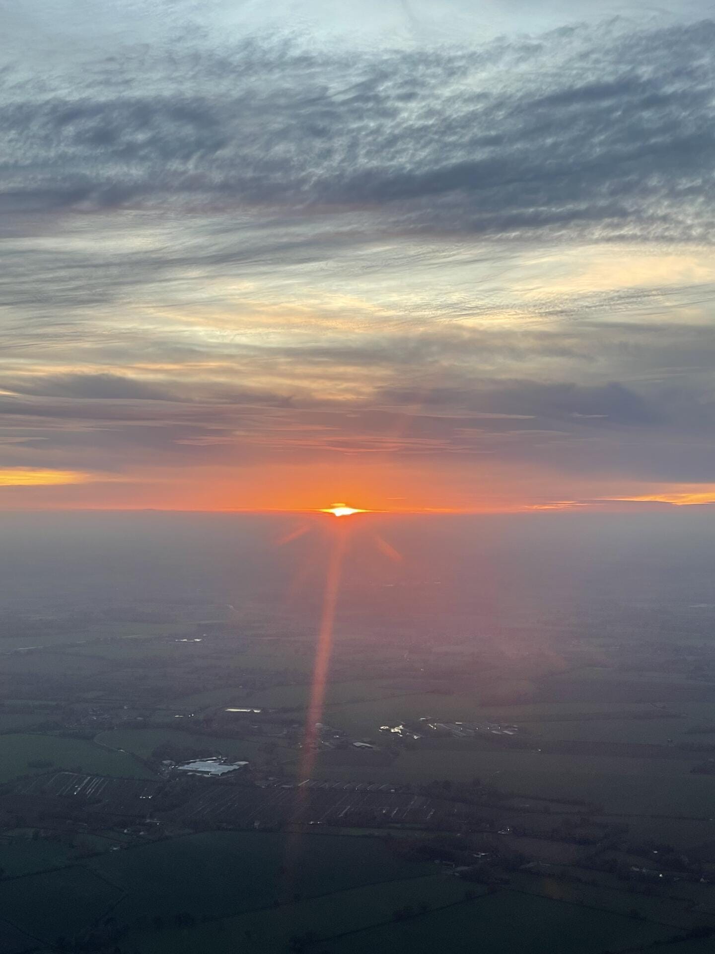 Sunset flight around Norfolk
