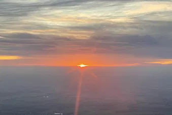 Sunset flight around Norfolk