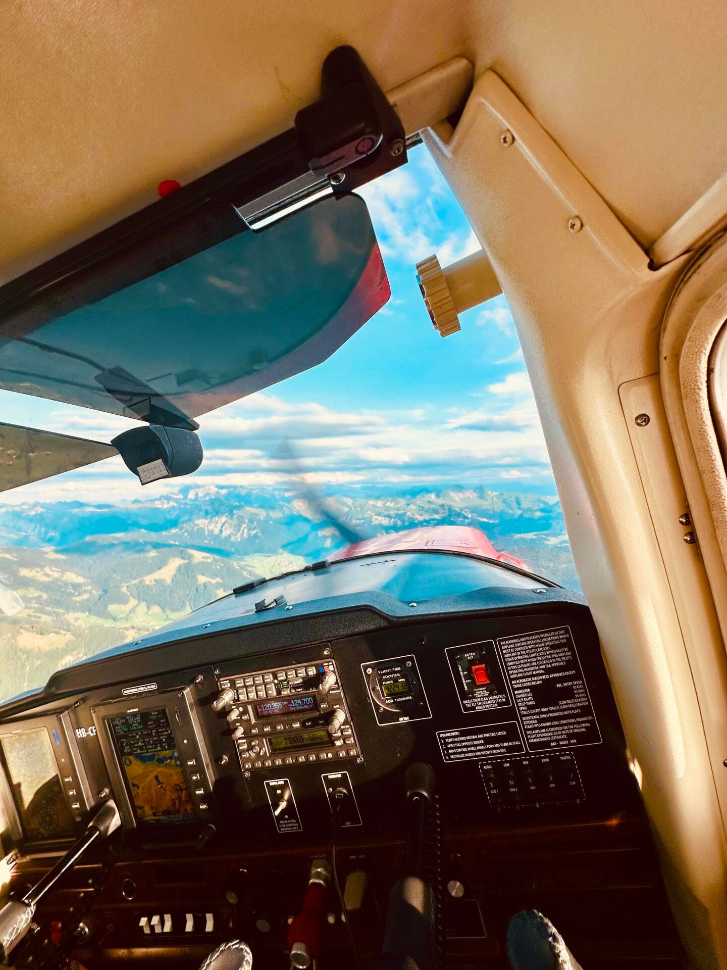 The majesty of the alps from a very close view