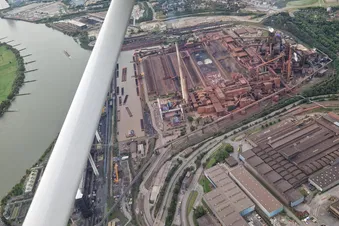 Das Ruhrgebiet von oben