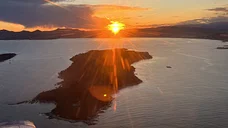 Couché de soleil sur les Iles de Lérins