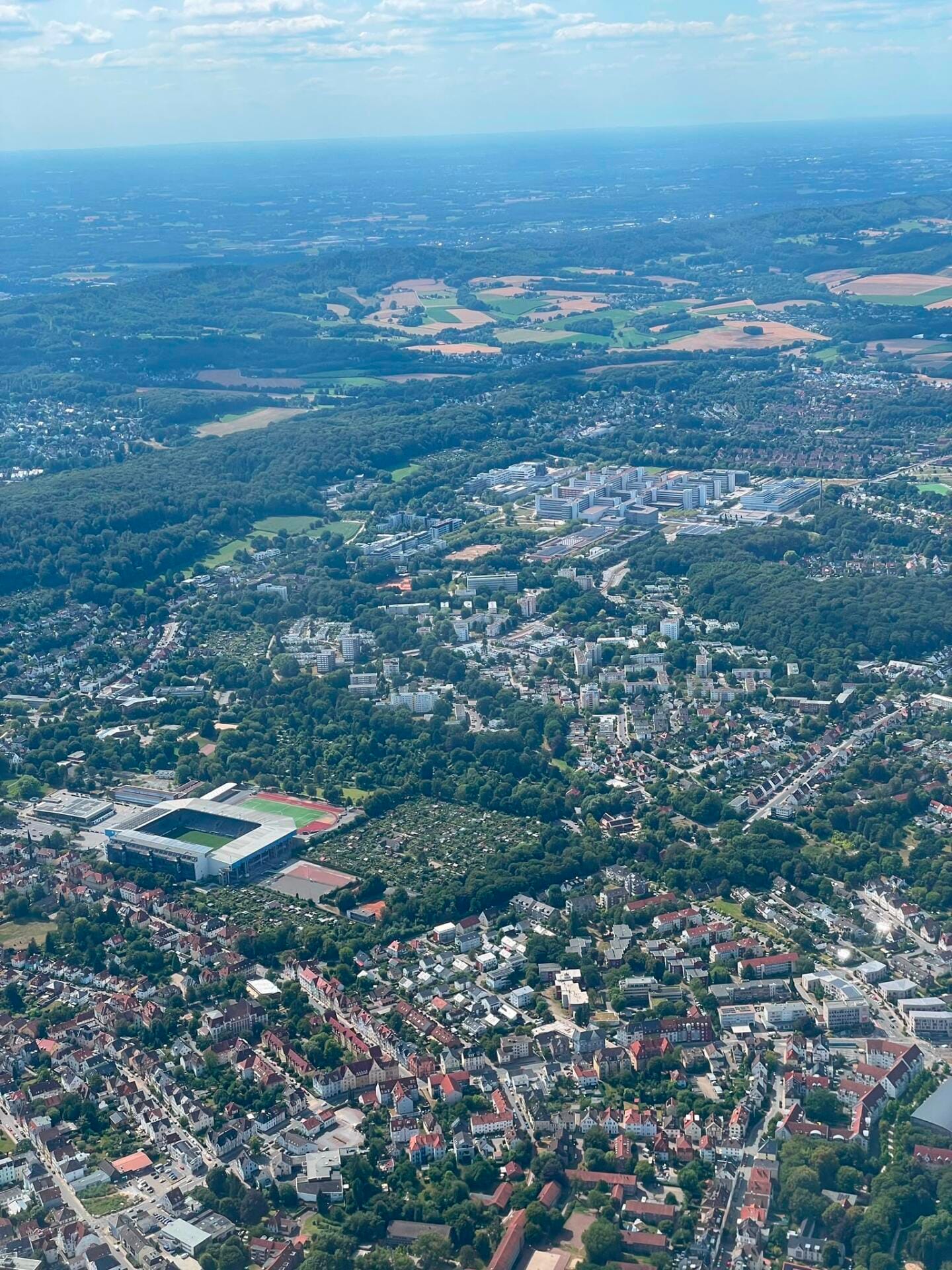 Rundflug über Bielefeld und Umgebung