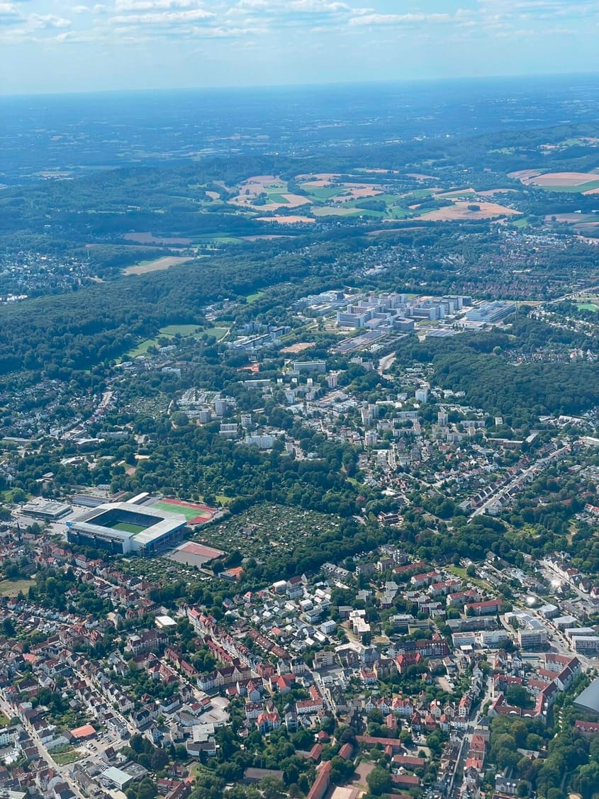 Rundflug über Bielefeld und Umgebung