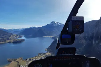 Traumflug über Wolfgangsee, Mondsee & Salzkammergut