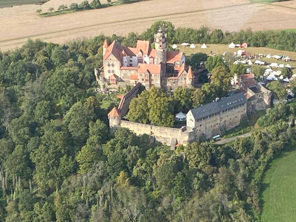 Erlebnisflug Wetterau: Ronneburg, Schloss Büdingen