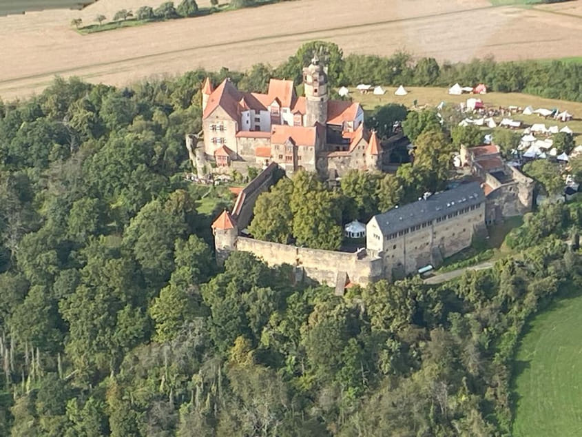 Erlebnisflug Wetterau: Ronneburg, Schloss Büdingen