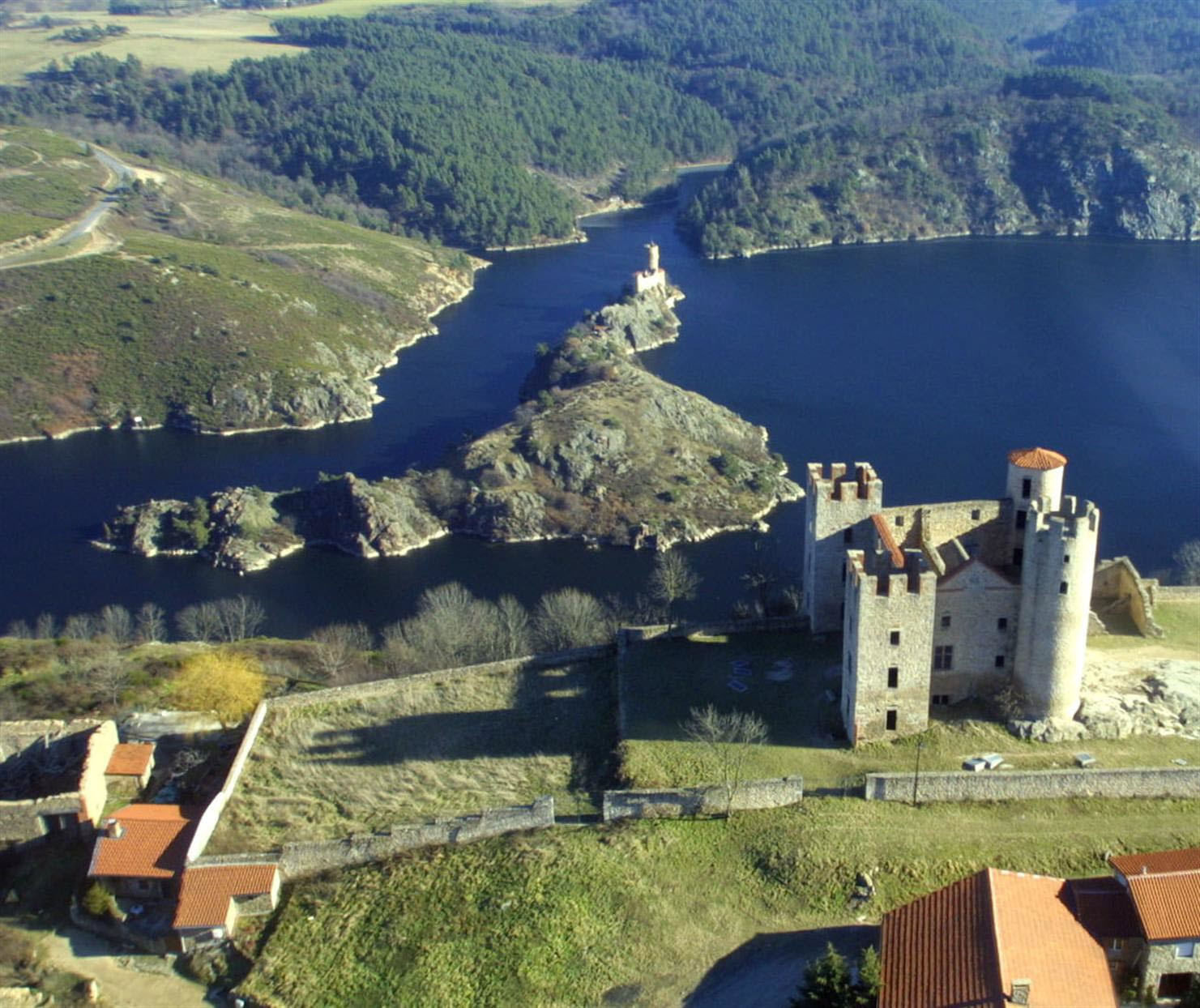Vol au dessus du Pilat, , barrage de Grangent