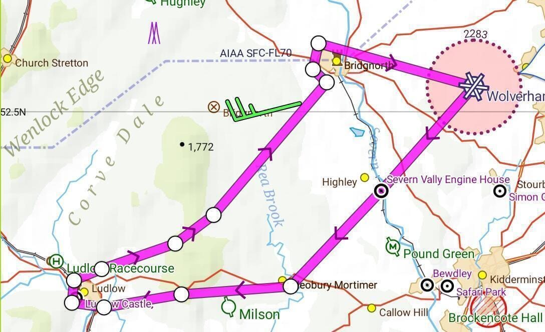 Clee Hill- Ludlow- Bridgenorth 45min Helicopter flight