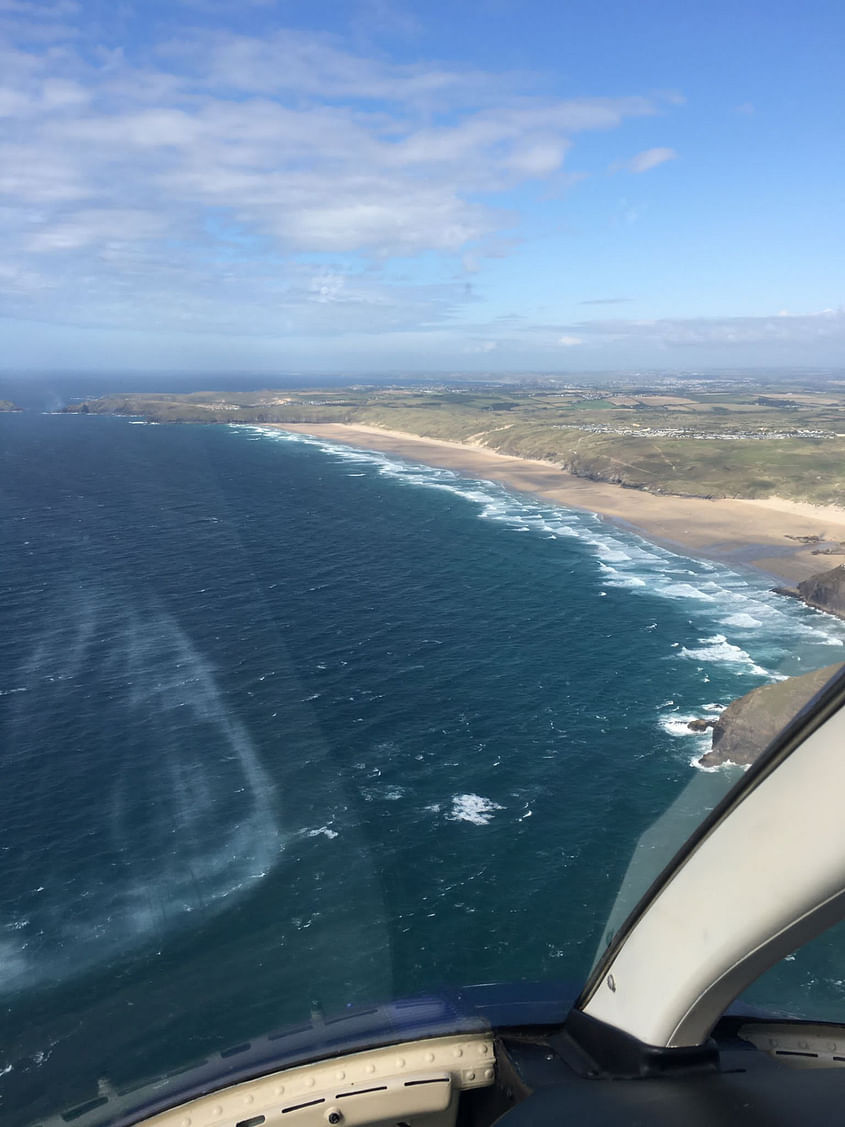 Heli Sightseeing trip along the north coast to Pendeen