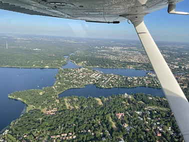 Entdecke Potsdam, Schlösser, Seenlandschaft aus der Luft