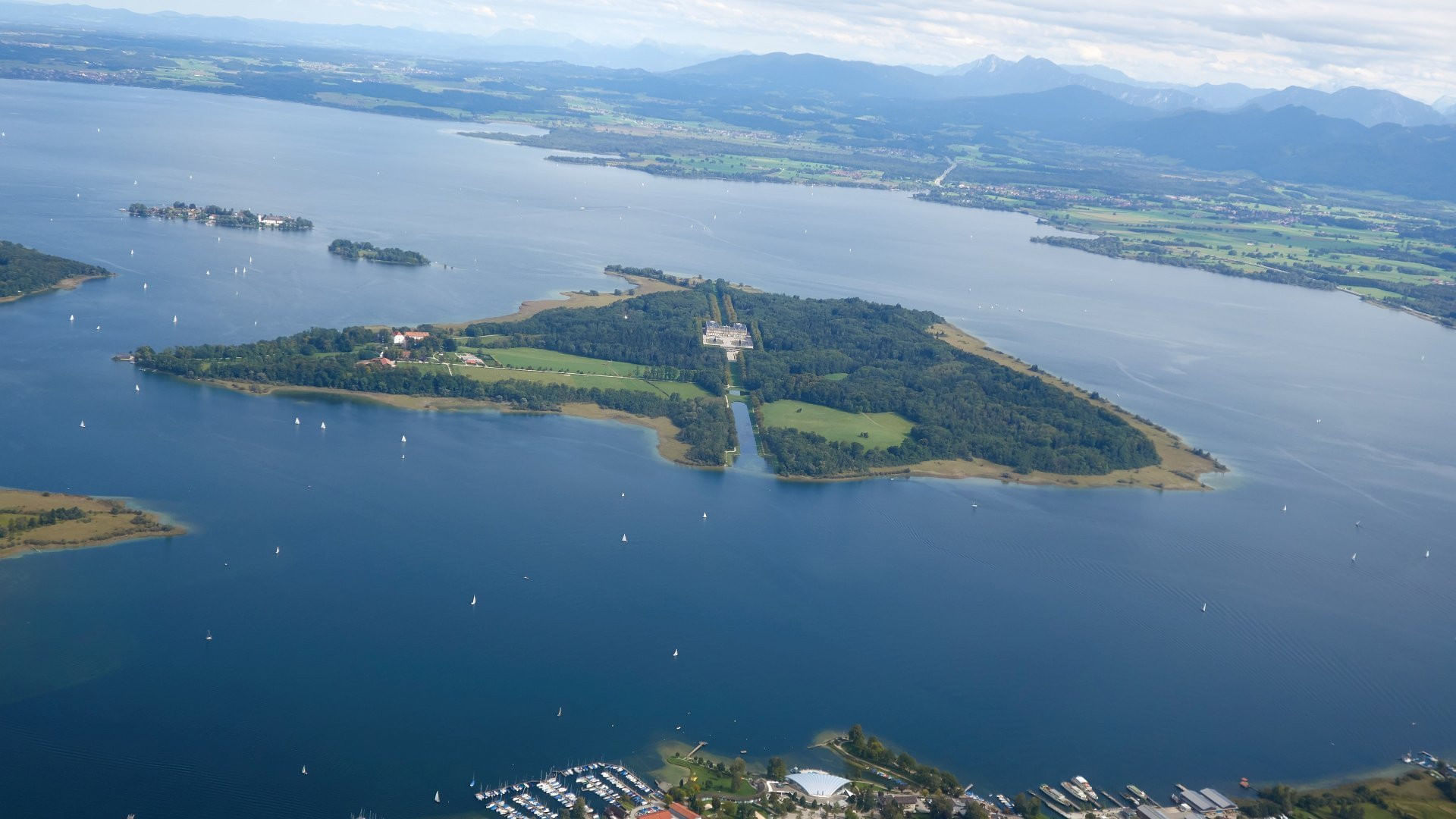 Rundflug Chiemsee - Alpen