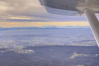 Rundflug über Dreiflüssestadt Passau