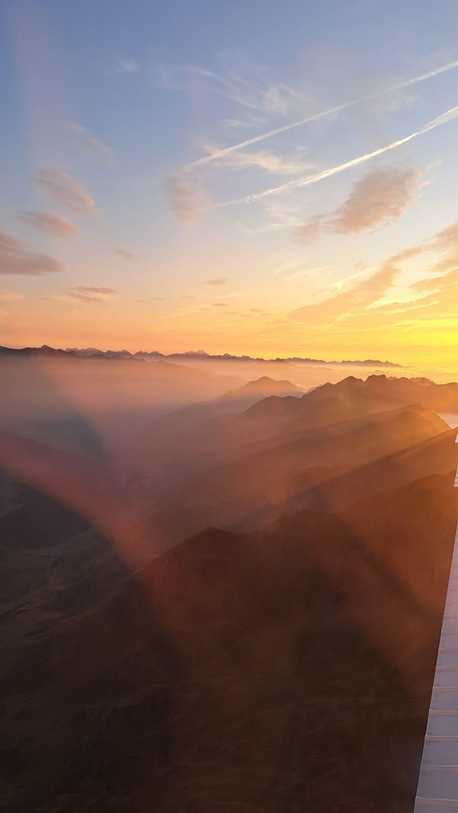 Vol au dessus des Pyrénées
