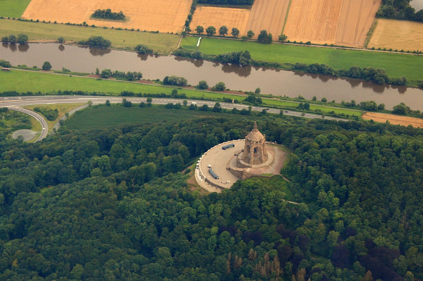 Rundflug Mühlenkreis Minden-Lübbecke ab Porta Westfalica