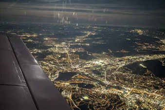 ✈️ Nachtflug Süddeutschland