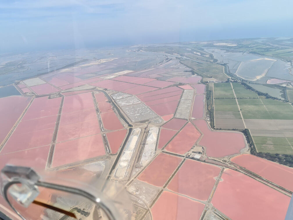 La côte au sud de Montpellier et le lac du Salagou