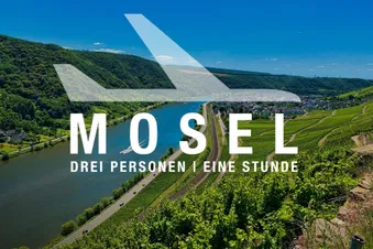 2-3 Pers. Rundflug: Bonn-Koblenz-Mosel & zurück