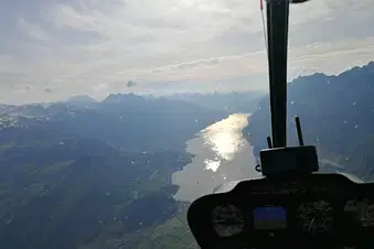 Alpenrundflug im Helikopter