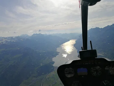 Alpenrundflug im Helikopter