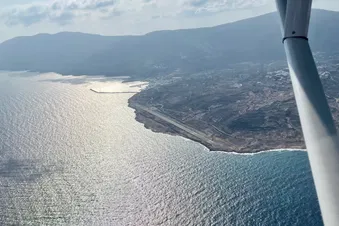 The airfield from the air