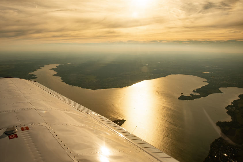 1h Flug von Schwenningen mit einer Route deiner Wahl