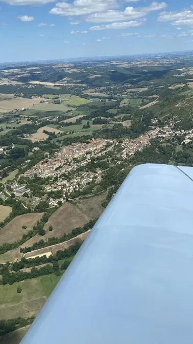 Vol panoramique: gorges d’Aveyron & villages médiévaux