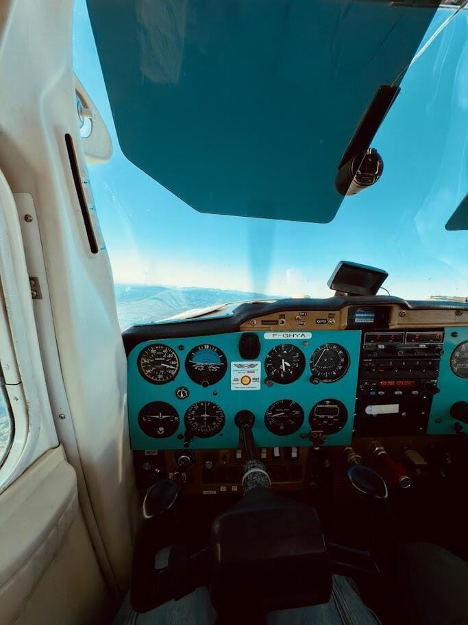 Vue du cockpit