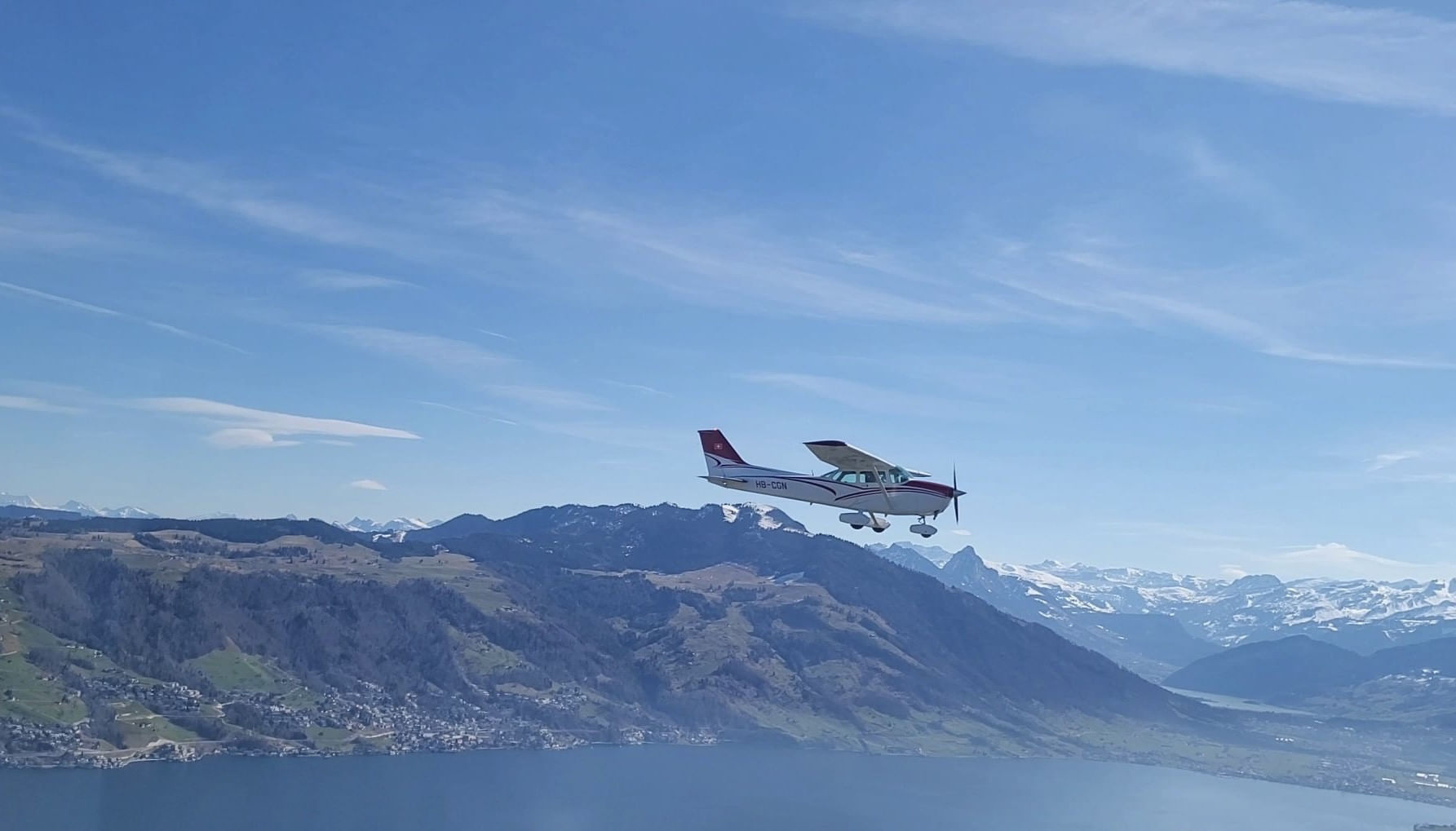 Heading towards Mount Rigi over the Lake Zug