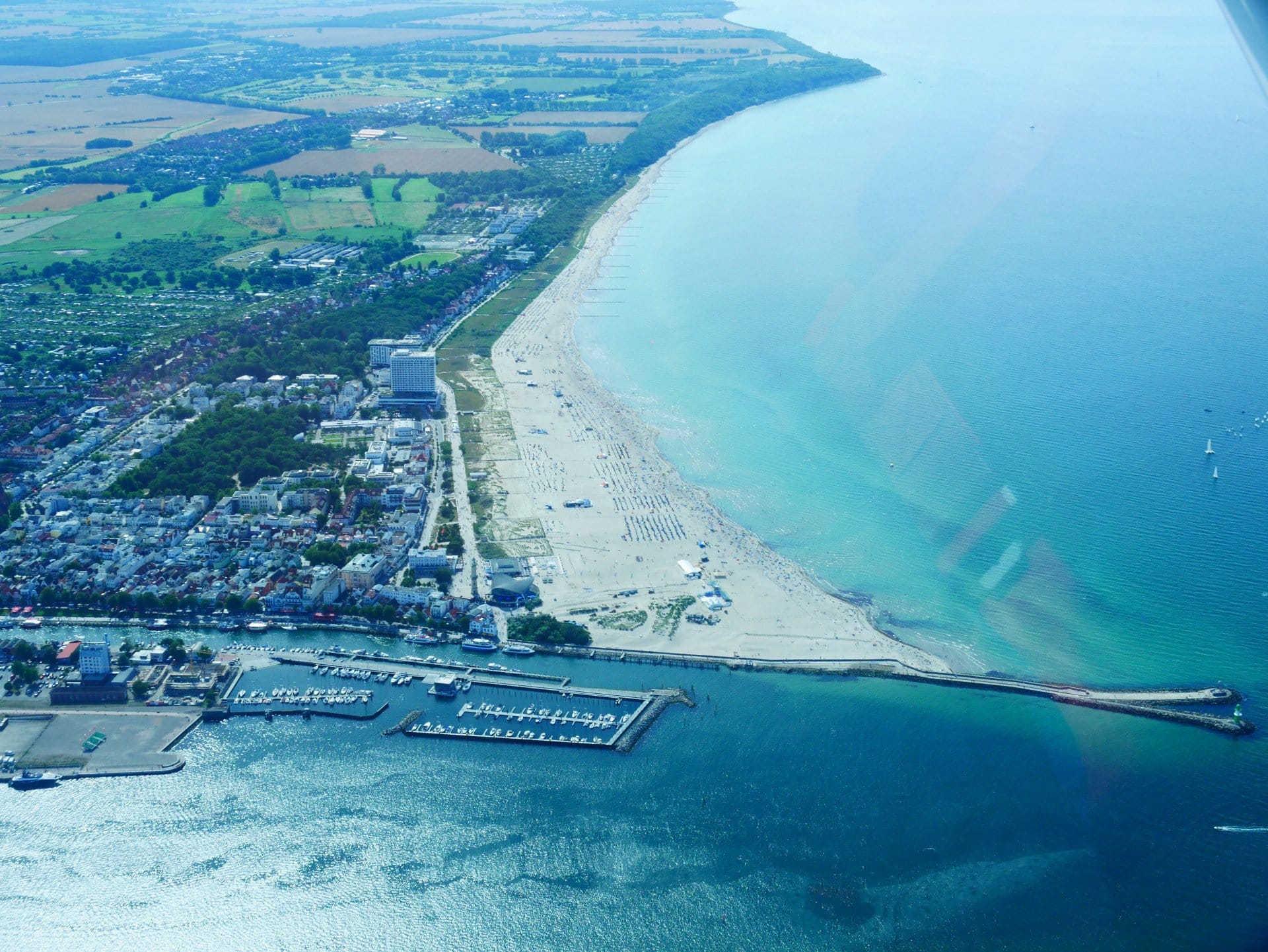 Flug zur Ostsee / Hansa-Park