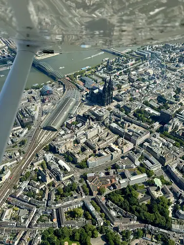 Rundflug über Köln, Bonn und das Siebengebirge