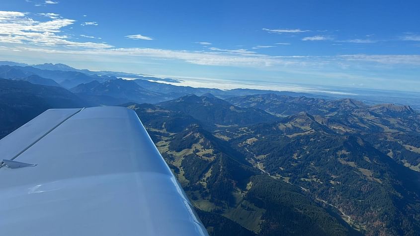 Rundflug über das Allgäu