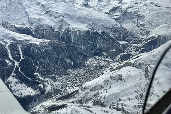 Zermatt von oben