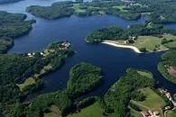 Vue aérienne du lac