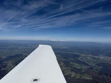 Rückflug von der Aero nach Hannover