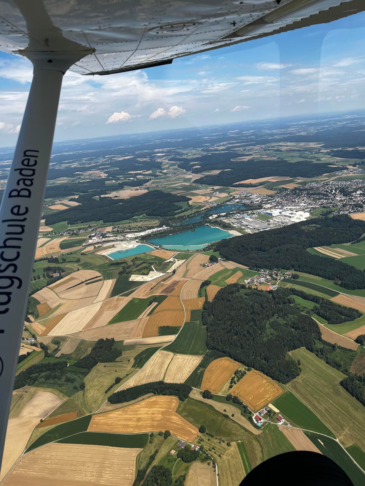 Rundflug über Karlsruhe
