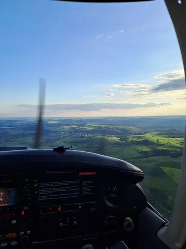 Flug rund um Frankfurt