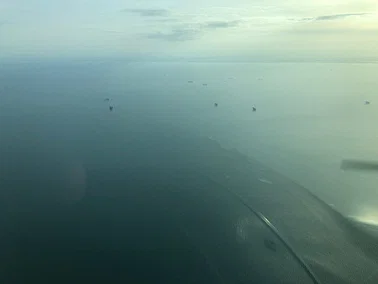 Fly over the coast line